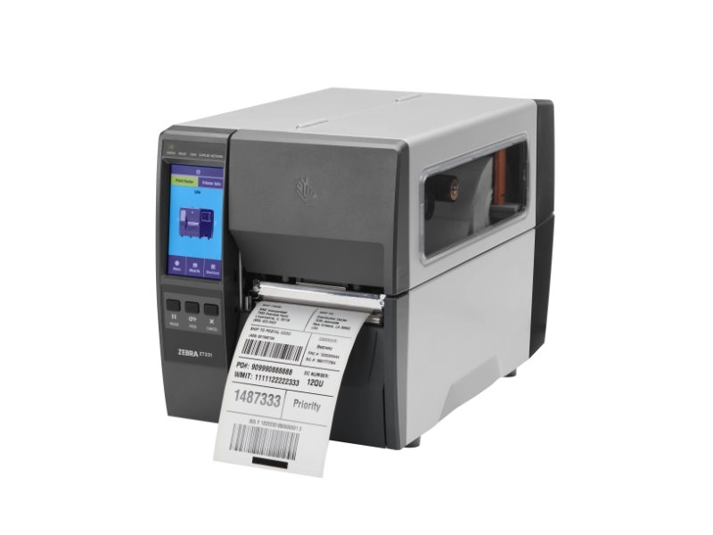 Industrie-Etikettendrucker Zebra ZT231, thermotransfer, LCD-Display, 300dpi, 104mm, USB + RS232 + Ethernet + Bluetooth (BLE), ZT23143-T0E000FZ